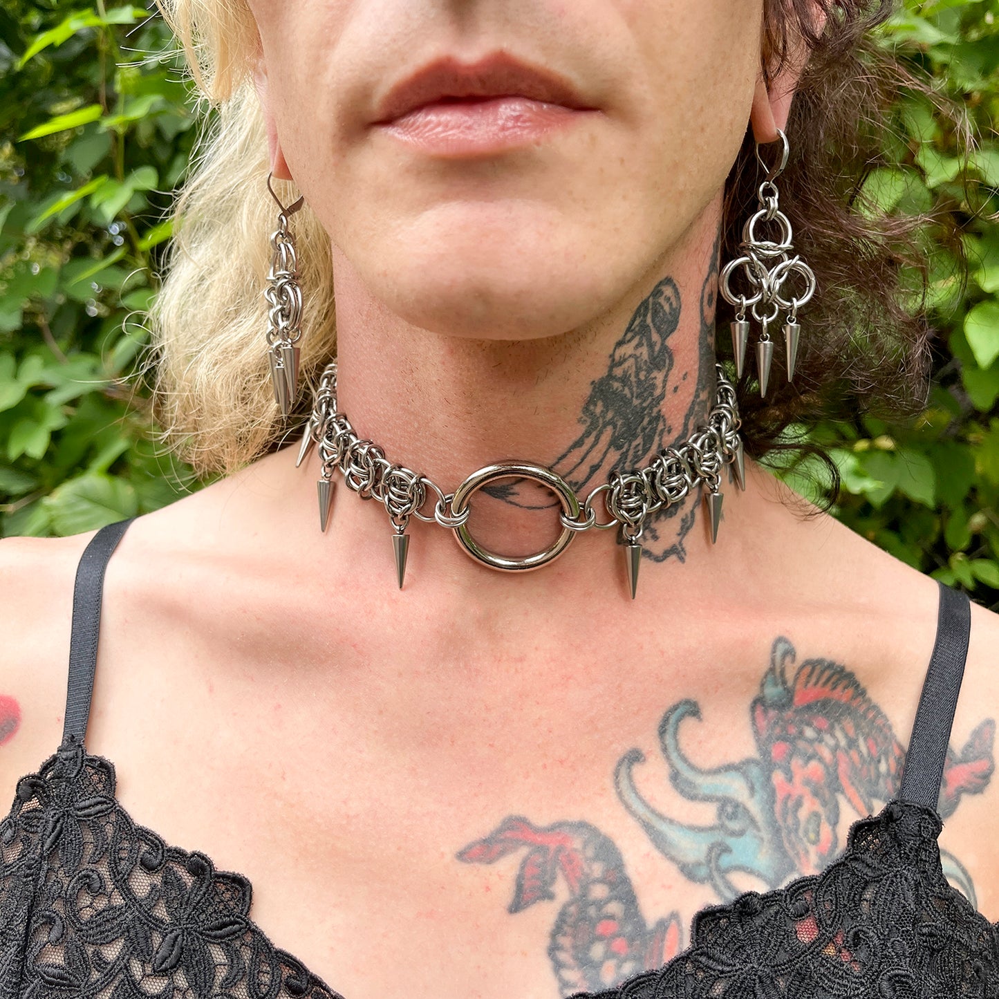 Celtic O-ring Spike Choker