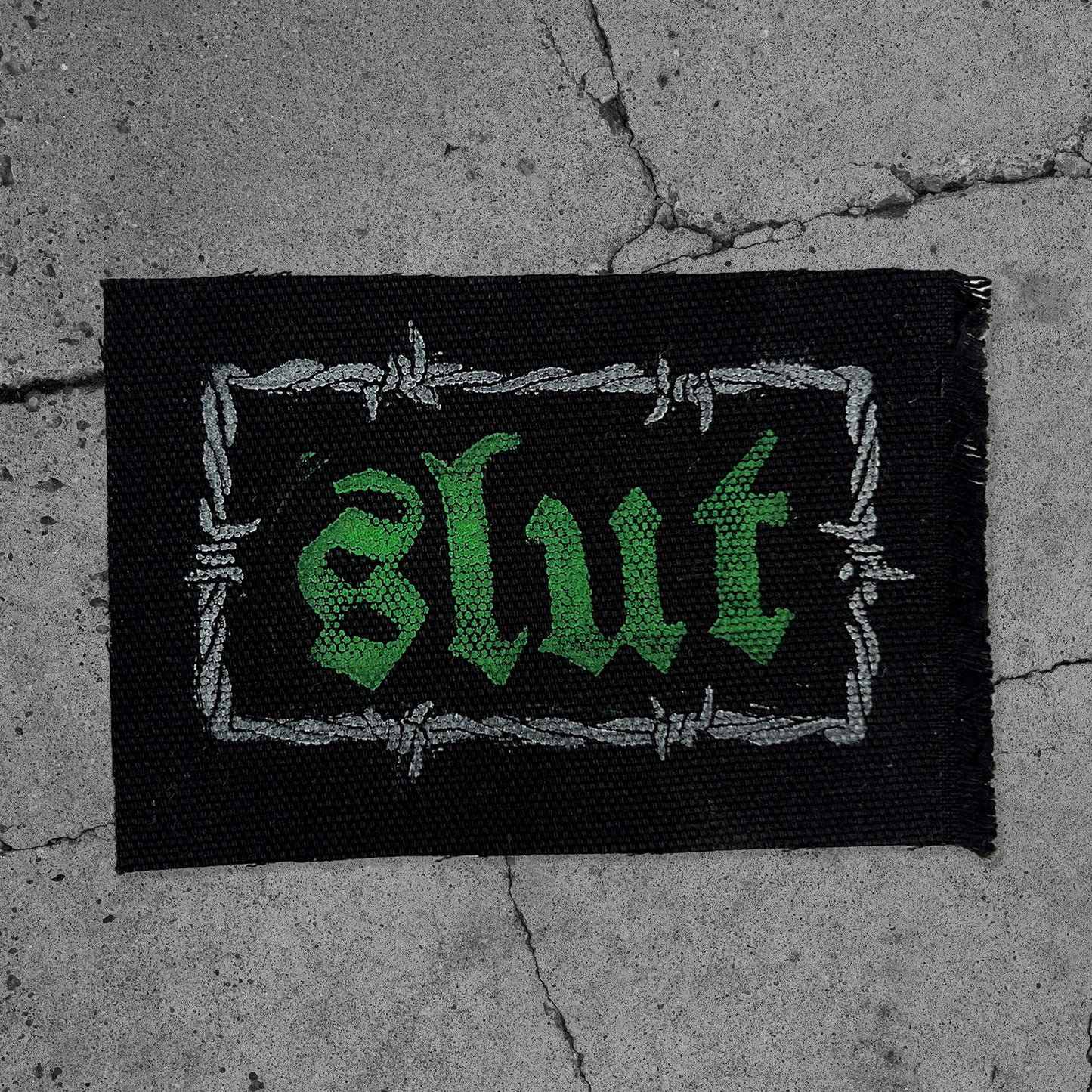 SLUT / CUNT / BRAT Barbed Wire Patches