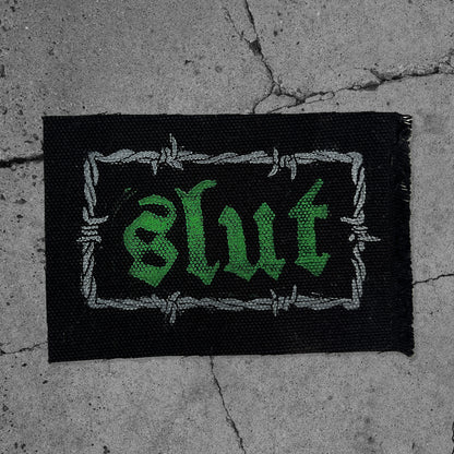 SLUT / CUNT / BRAT Barbed Wire Patches