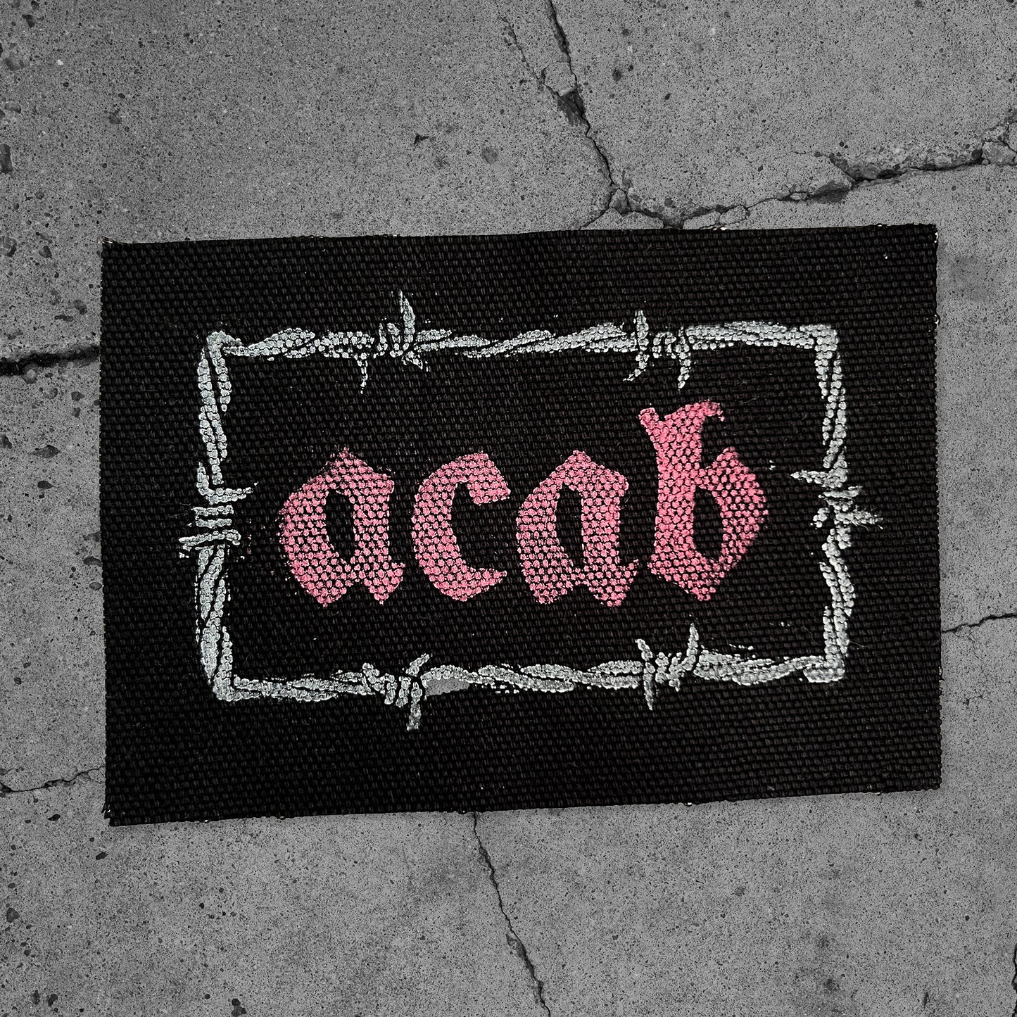 SLUT / CUNT / BRAT / ACAB Barbed Wire Patches