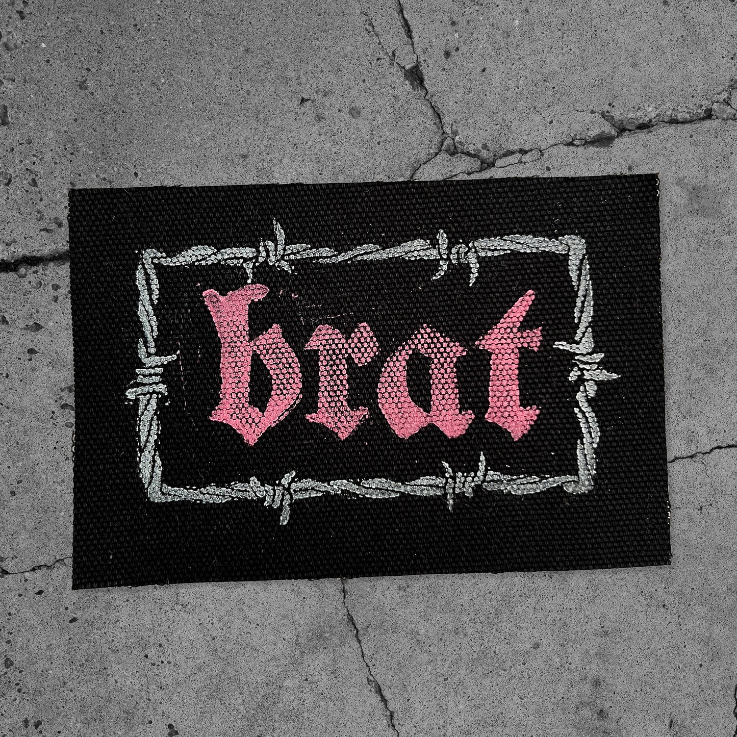 SLUT / CUNT / BRAT / ACAB Barbed Wire Patches